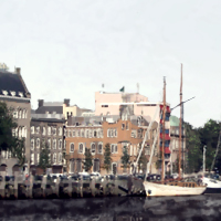 detail panorama Rotterdam